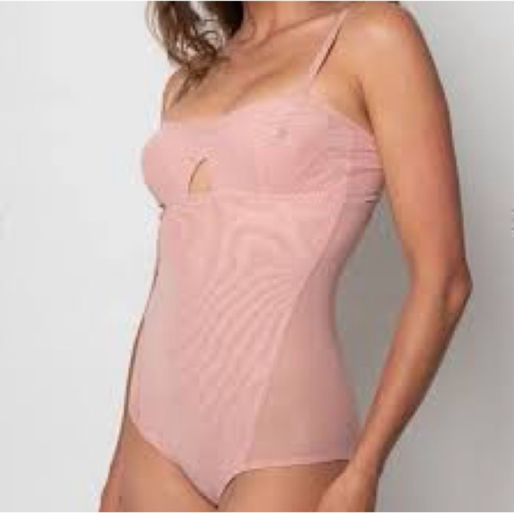 We Are HAH Free People Under The Wire Bodysuit Copper Rose Pink XS NWT
